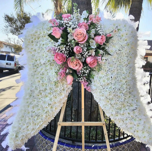 Celestial Wings sympathy flower tribute from Fantasy Flowers and Balloons